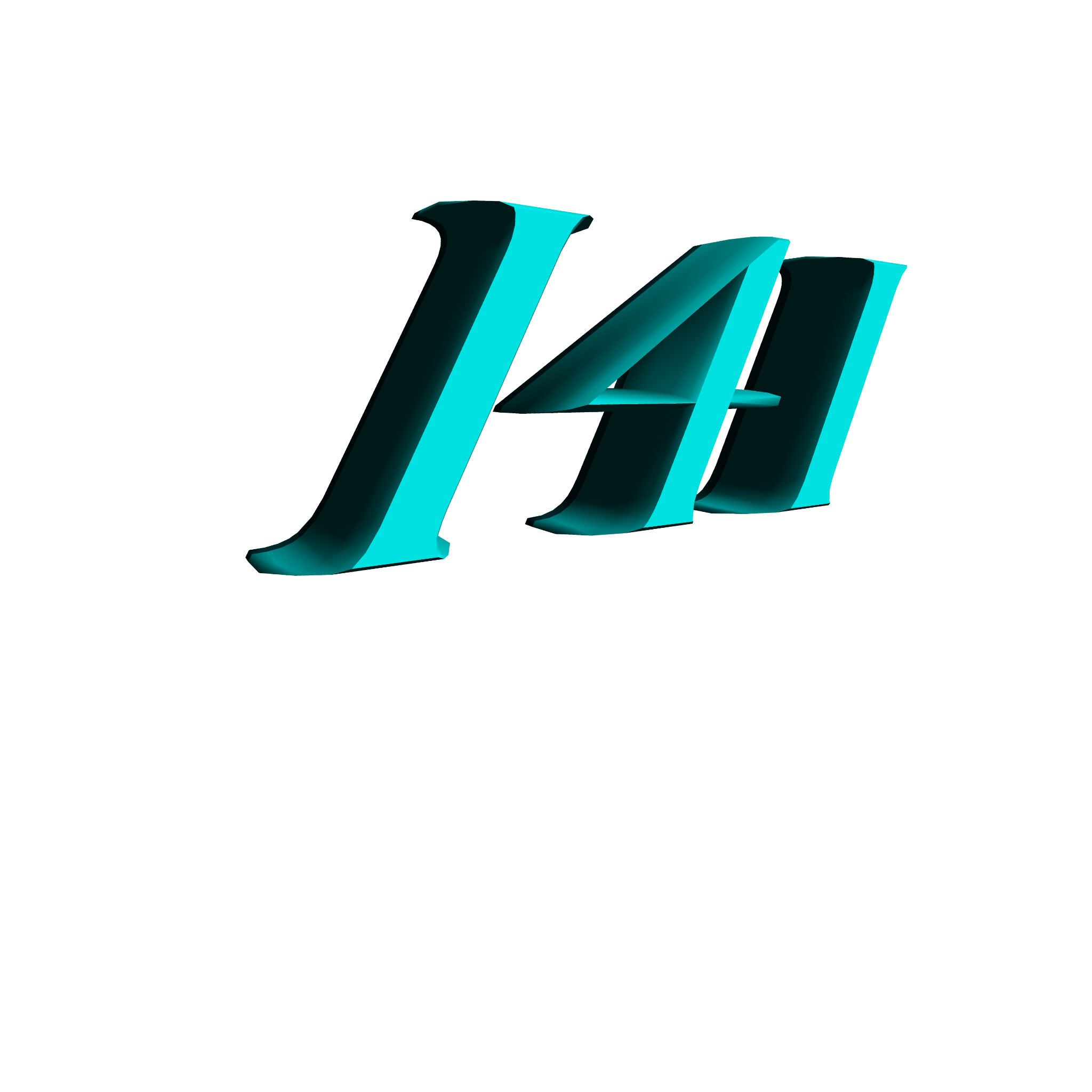 I4I in three dimensions slanting back
